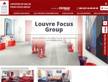 Tablet Screenshot of louvrefocusgroup.com
